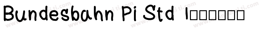 Bundesbahn Pi Std 1字体转换